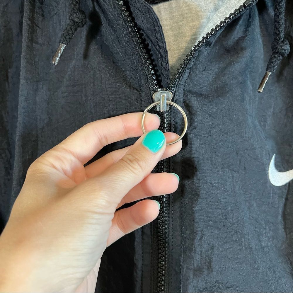 Nike Y2K Black Zip Up Jacket XL - Picture 5 of 15